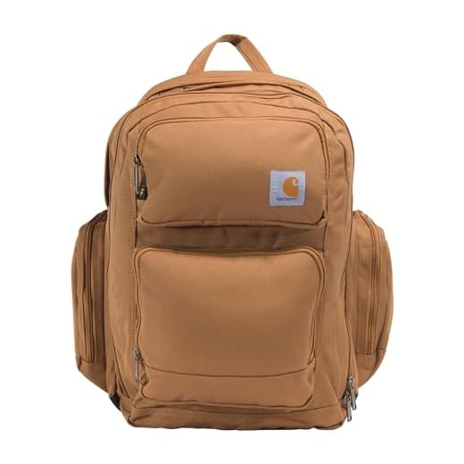 Carhartt 35L Triple-Compartment Backpack Carhartt Brown
