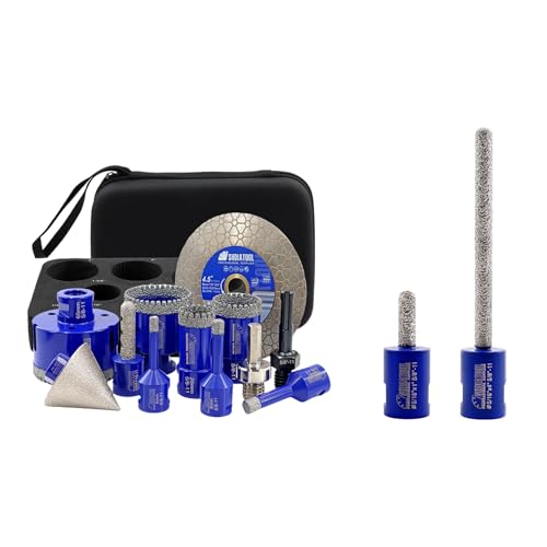 Kit de brocas diamantadas para cerámica y porcelana 12 pzas miniatura 1