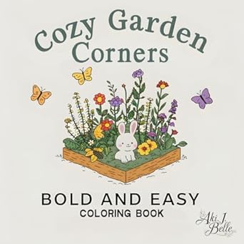 Amazon.com: Cozy Garden Corners: Coloring Book for Adults and Kids ...