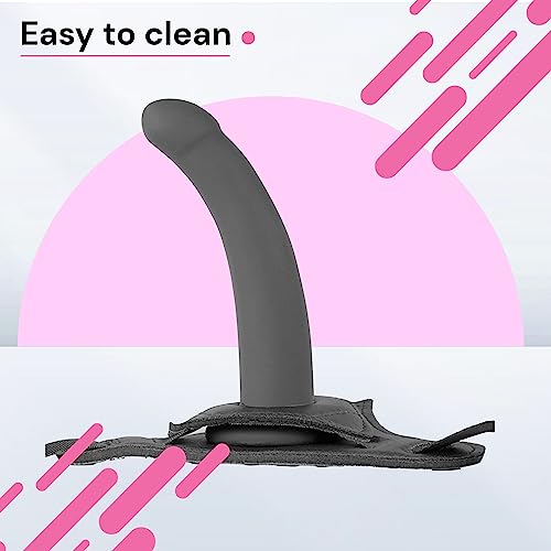 Umschnall-Dildos: Strap on Silikon Dildo Groß und Schwarz Strap On Umschnall für Frauen, Dildo Silikon Umschnallpenis für frauen Realistischer Dildo Frauen Strapon Dildo groß Umschnalldildo D18-3 – Bild 4
