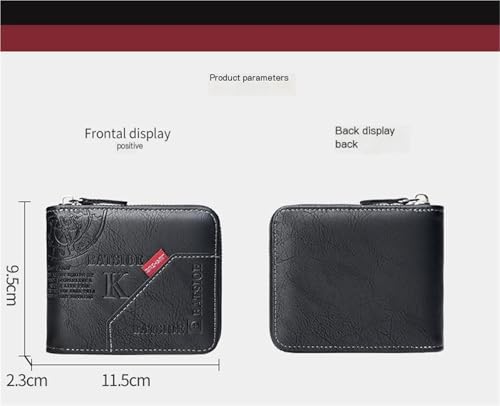 Men's Coin Purse with Multiple Card Slots(Black)2