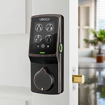 Lockly Vision Smart Lock and Secure Plus smart Lock,Camera+Doorbell+Fingerprint Keyless Entry Door Lock,App Remote Control, WiFi Smart Lock Deadbolt, Front Door and Side Door Combo, No Monthly Fee