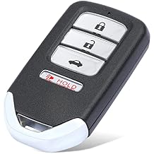 Keymall Car Smart Key Fob Keyless Entry Remote Key for Honda Accord 2013 2014 2015/for Honda Civic 2014 2015 FCC IDACJ932HK1210A 4 Buttons