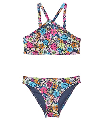 Image of Roxy Girls Daisy Mood Crop Top Swimsuit Set