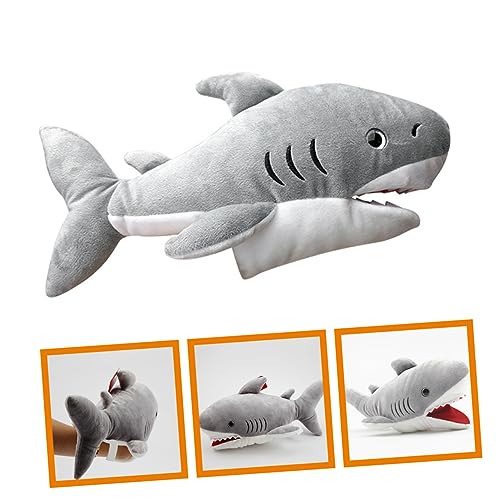 Abaodam Fantoche De Tubarão Fantoche De Dedo De Animal Fantoches De Mão Para Crianças Tubarão De Pel