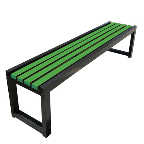 TMKDNNKG Bancos de jardín para Exteriores, Bancos Resistentes a la Intemperie, Bancos de Metal para Parques, Bancos de Hierro Fundido para Exteriores, Muebles de Exterior para Patio, Parque, césped y