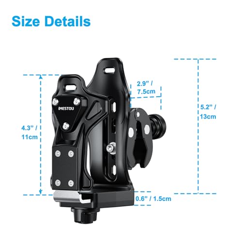 Portavasos para moto iMESTOU ajustable y antirrobo miniatura 5