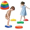 41timo7yrdl - 5Pcs Stepping Stones for Kids,Non-Slip Plastic Toddler Balance River Stones for Promoting Children's Coordination Skills Obstacle Courses Sensory Toys for Toddlers Indoor or Outdoor Play