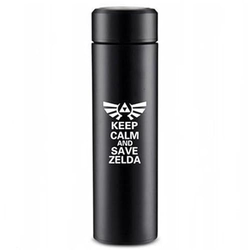 Zel-Da- Water Bottle With Led Temperature Display The Legend Of Zel Breath Of The Wild Double Walled Vacuum Insulated Water Bottle,12H 16.9 Oz/500Ml (Temperature Display,04) #TOP1