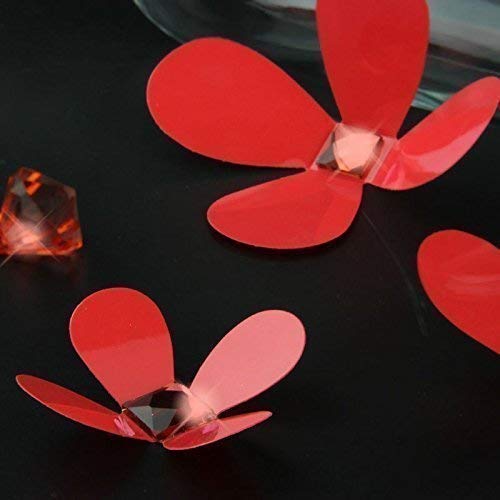 Walplus Colorful Flowers And Butterflies - Adesivi per Parete, Motivo Fiori e Farfalle
