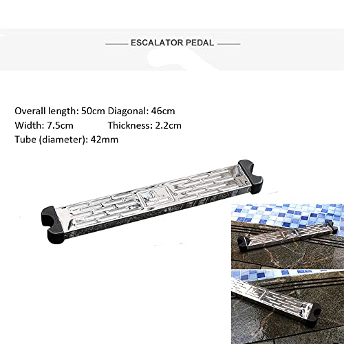 Peldaños para escalera de piscina 3 piezas acero inoxidable miniatura 3