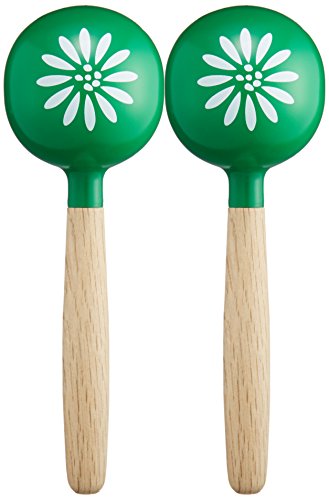 Amazon | PLAY WOOD プレイウッド ミニマラカス 丸型 緑 花 MMC-40G