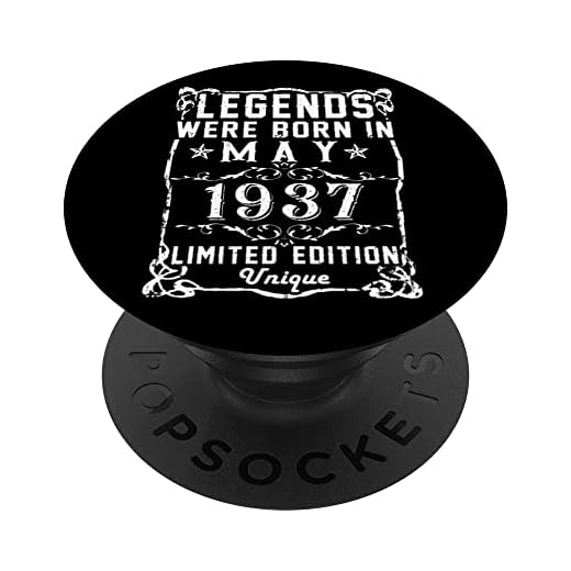 Cumpleaños Mayo 1937 Edición Limitada Regalo Legend May PopSockets PopGrip Intercambiable