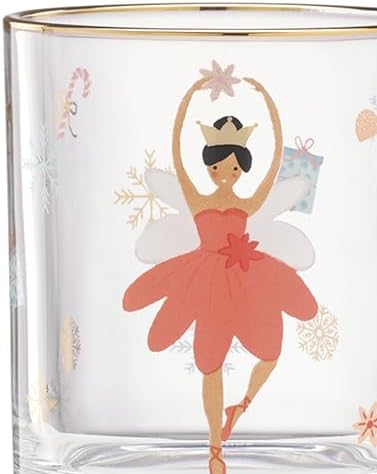 Lenox 898402 Nutcracker Ballet Double Old Fashioned Glasses, Set of 4, Christmas, Cocktail Glass, Holiday Whiskey - Thumbnail 4