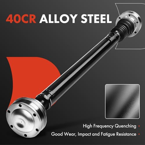 A-Premium Front Complete Drive Shaft Prop Shaft Driveshaft Assembly Compatible with 1999 2000 2001 2002 Jeep Grand Cherokee V8 4.7L, Replace# 52111593AB