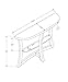 Monarch Two Tier Hall Console Accent Table, 47