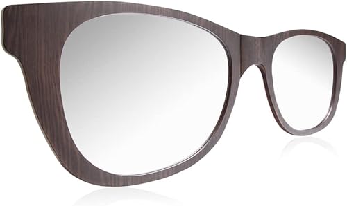 Miniatura 10 de Espejo de pared grande de 46 x 13 pulgadas en forma de gafas de sol retro, decoración de pared ligera y contemporánea, espejo de pared de gran
