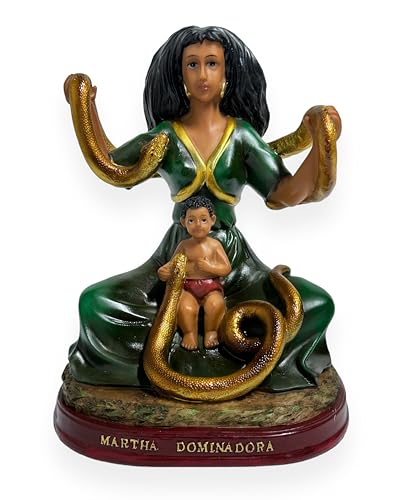 Estatua Santa Martha La Dominadora 7 pulgadas