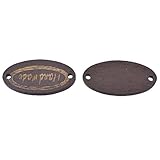 Souarts Brown Handmade Tag label Wooden Button Connector Sew Scrapbooking Craft Pack of 50pcs