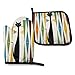 Produktbild Mid-Century Modern Art Cat Ofenhandschuhe und Topflappen Küchenset Hitzebeständige Grill-Back-Kochhandschuhe