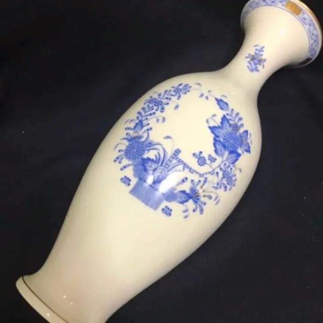 Amazon.co.jp: ヘレンド インドの華 ブルー 花瓶 フラワーベース