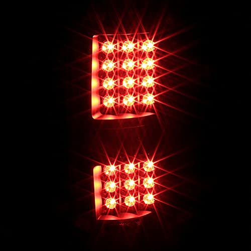 Spec-D Tuning Black Housing Clear Lens Led Tail Lights Compatible With 2009-2014 Ford F-150 Left + Right Pair Assembly #TOP3