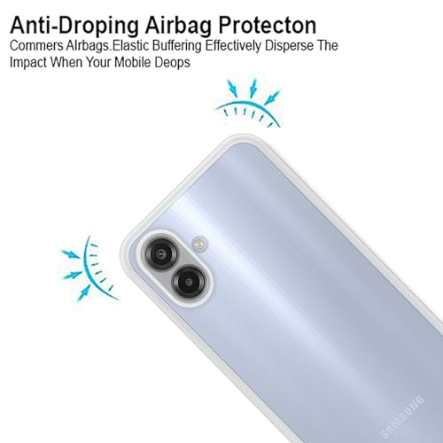 Image of Back Cover for Samsung Galaxy M17e 5G | F70e 5G | M07 | F07 | A07 | A07 5G, (Silicone Clear Case with Camera Protection | Soft and Flexible | Ultra Clear Slim Back Cover | Transparent)