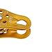 Inzopo Pack of 2 Rock Climbing Tree Arborist Rope Fixed Side Pulley 20KN - 2 Colors Gold Yellow