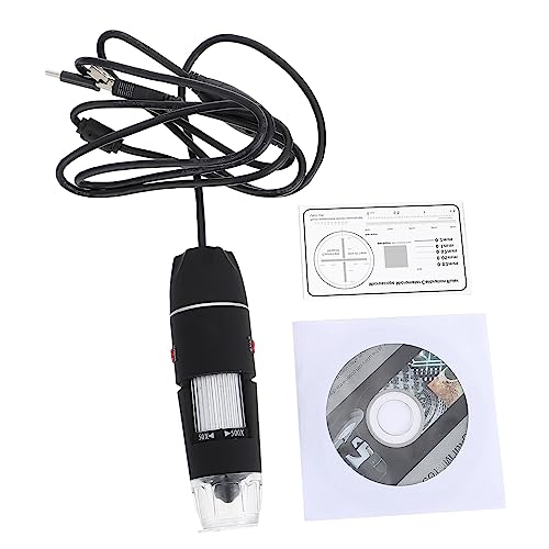 Angoily Science Digital Microscope High-Definition Display Observation Magnifier Detect Magnifying Microscope for Classroom Home Use