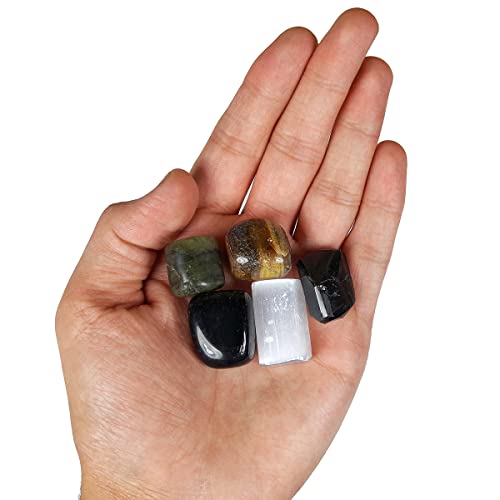 Image of Reiki Crystal Products Certified Natural Crystal Tumble Stone Kit | Multiple Crystal Stone Sets for Meditation, Reiki, Chakra & Spiritual Practices