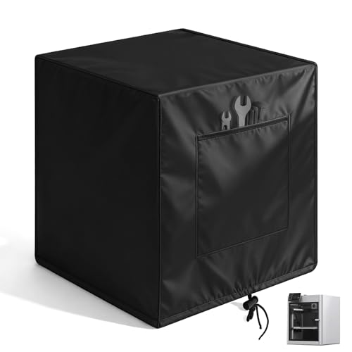 YIBEICO 3D Printer Dust Cover for Bambu Lab X1/X1C/X1E/X2D,Black