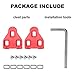 Inkesky Bike Cleats Compatible with Peloton/Stages/Look Delta - 9 Degree Float - for Exercise & Spin Cycling (1 Pair)