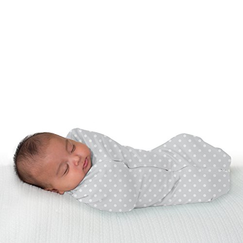SwaddleMe Pod, punto grigio/bianco, 2 pezzi (per