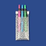 50 Packs 3 x 5 inch (Small Size) Self-Seal Clear Cushion Bubble Pouches Bags to Protect Fragile Item