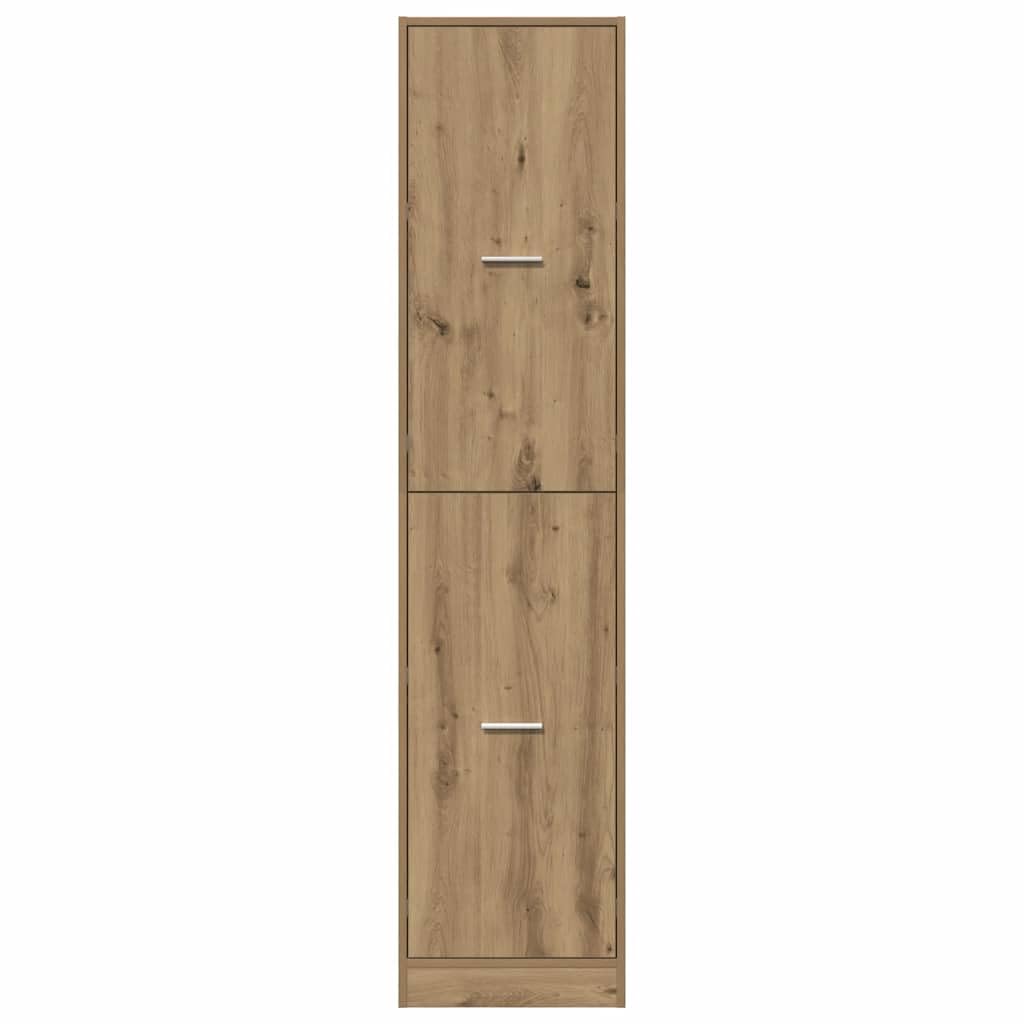 Armadio per farmacia, in rovere Artisan, 40 × 41 × 174 cm, materiale in legno con 4 cassetti, forte armadio per attrezzature, per cucina, ufficio, soggiorno