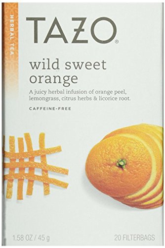 Tazo Passion and Wild Sweet Orange tea bundle,40 count,1 pack