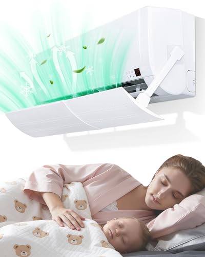 Catálogo para Comprar On-line Aire Acondicionado de Media Tonelada más recomendados. 39 ALEGRARSE Deflector de aire acondicionado Ajustable, Cubierta Protectora Deflector Aire Retráctil para El Hogar, Se Puede Ajustar 180° Hacia Arriba, Diseño Poroso para Minisplit...