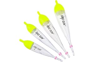 Float Steelhead Clear With Red And Yellow Top Assortment-3.5, 4, 7, 9 Assortment