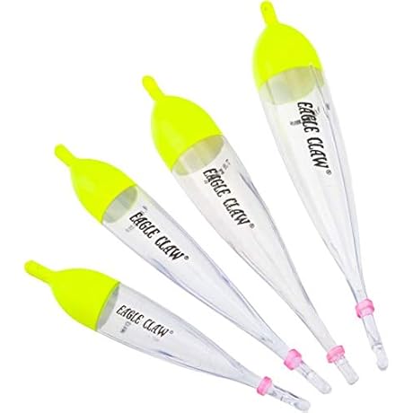 Float Steelhead Clear With Red And Yellow Top Assortment-3.5, 4, 7, 9 Assortment