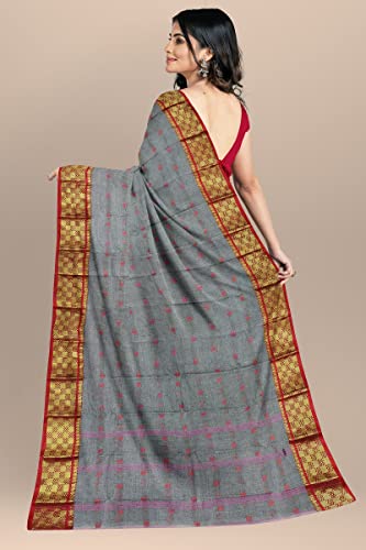 Image of Woven Tangail Pure Cotton Saree