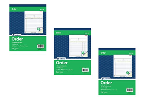 Cahier de commande sans carbone Adams DC8100 pour éviter les litiges de facturation