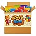 Foxy Fane 99-Count Holiday Candy Gift Box & Care Package - Variety Pack of 99 Delicious Treats