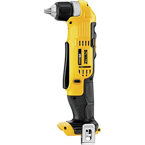 Dewalt DCD740BR 20V MAX Cordless Lithium-Ion 3/8 in. Right Angle Drill Driver (Bare Tool) (Renewed)