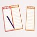 1-Count Knock Knock To Do/To Buy Perforated Note Pad, To Do List & Grocery List Pads, 60 Perforated Sheets, 6 x 9-inches