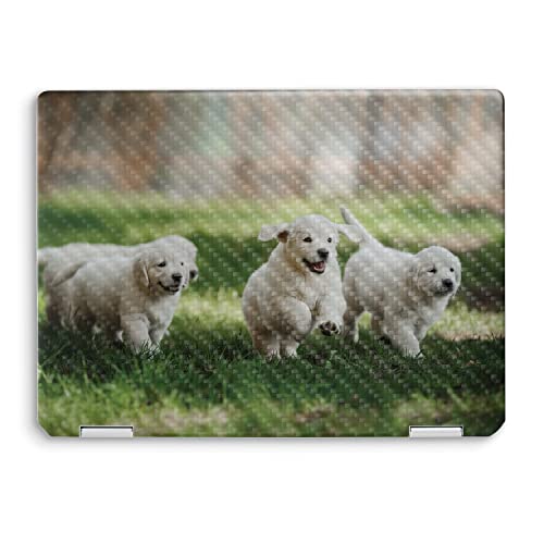 Image of MightySkins Carbon Fiber Skin Compatible with HP Spectre x360 14 inch (2022) Full Wrap Kit - Puppy Pack | Protective, Durable Textured Carbon Fiber Finish | Easy to Apply | Made in The USA