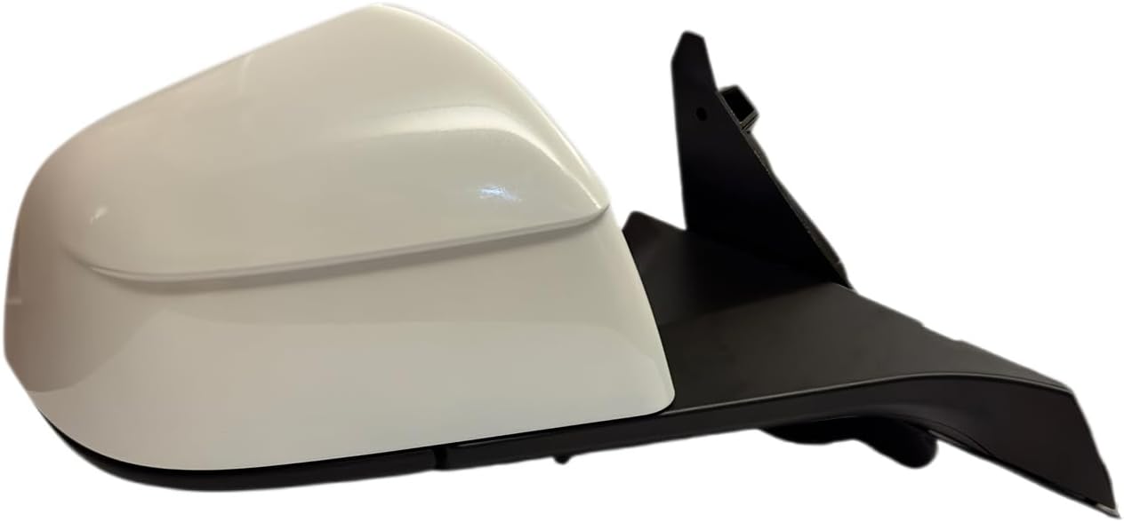 Tesla Model Y Juniper Passenger Side View Mirror Assembly Compatible with 2025 Right Door Mirror With Memory Recall/Power Folding/Heated Glass/Power Adjusted(White)
