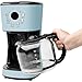 Haden 12 Cup Programmable Drip Coffee Maker Coffee Machine Bundled with Heritage 4 Slice Wide Slot Stainless Steel Toaster, Turquoise & Chrome