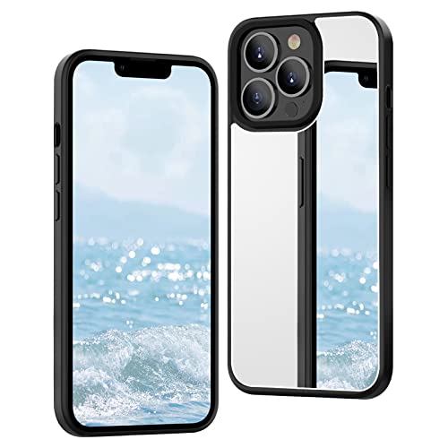 Vaoxty 1-51-1 Compatible With Iphone 14 Pro Case Mirror For Women Girls Makeup Cute Soft Silicone Gel Rubber Bumper Slim Case Luxury Fashion Protection Case cover