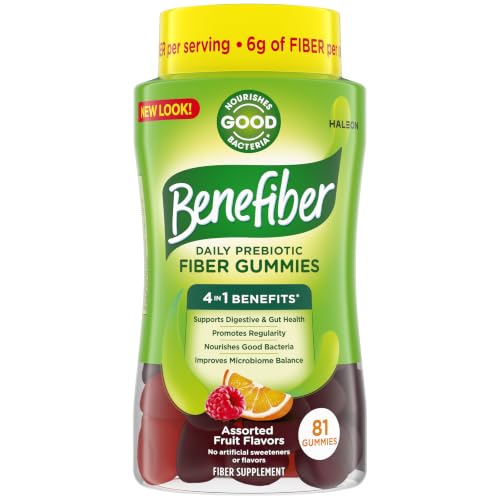 Benefiber Prebiotic Fiber Supplement Gummies...