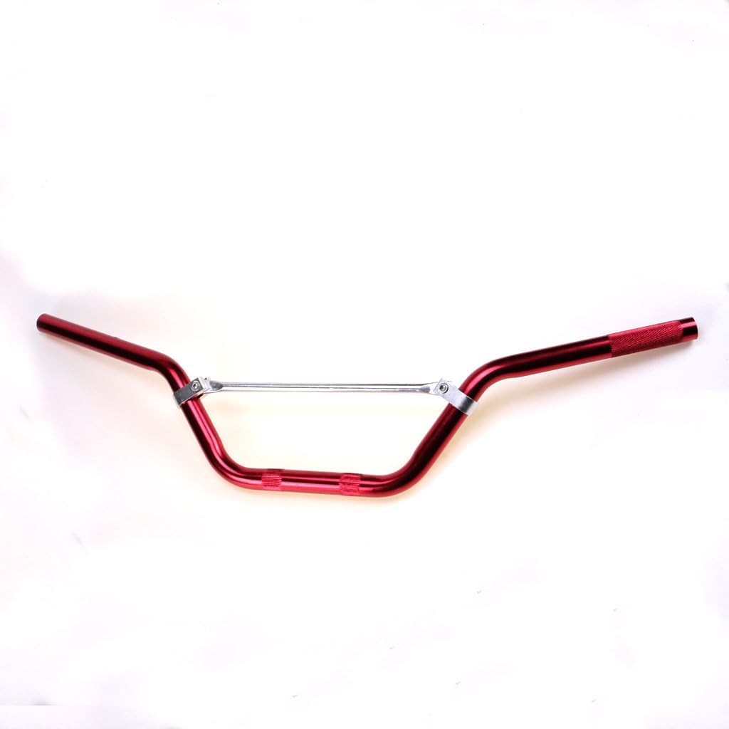22mm 7/8" Motorcycle Handle Bar Handlebars for ATV Dirt Pit Bike Motocross MX OffRoad Apollo Coolster Taotao SSR 50cc 70cc 90cc 110cc 125cc 150cc CRF KLX DRZ (Red)